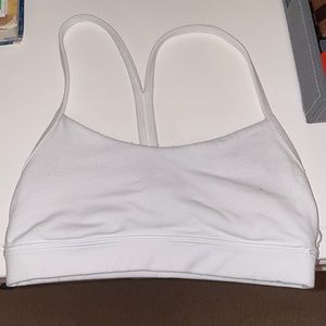 Lululemon flow y bra white